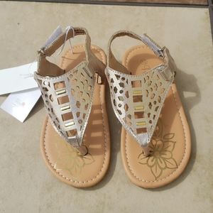 Gold sandals